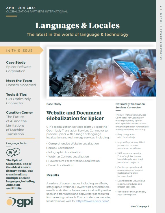 Languages & Locales Q2 2025