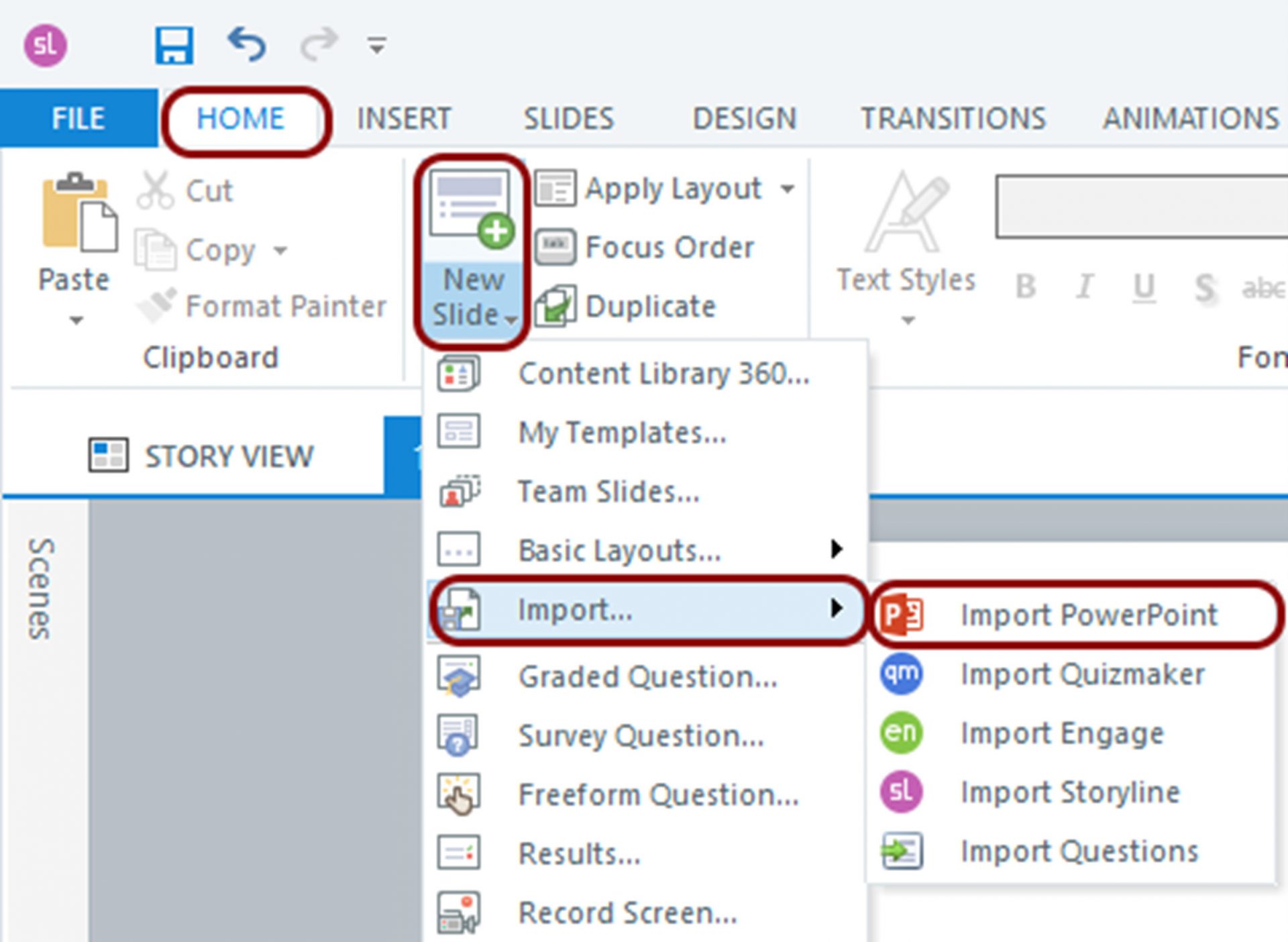 Import PowerPoint - Storyline