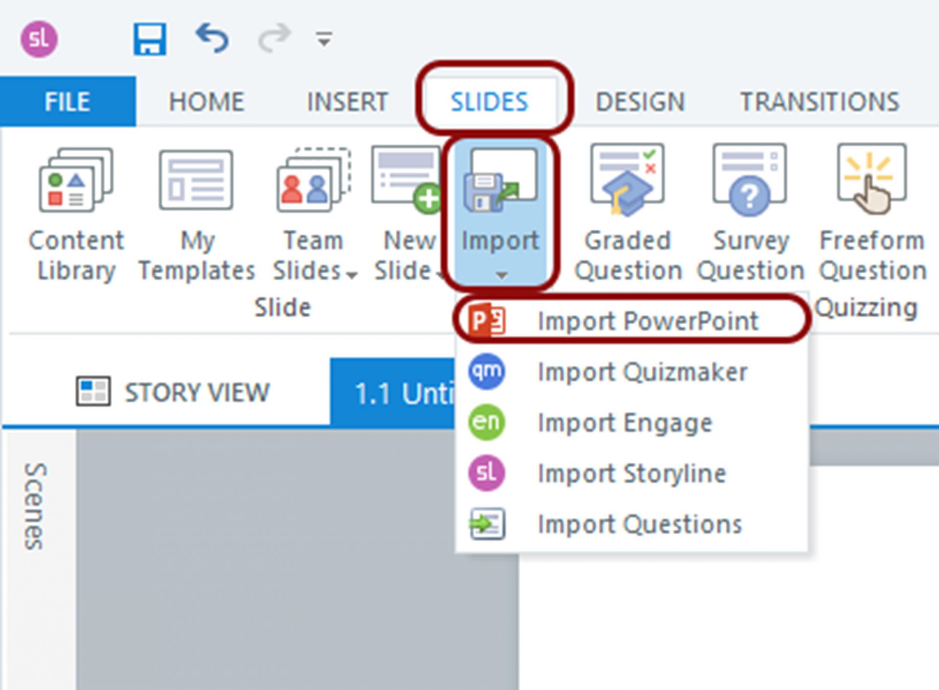 Import PowerPoint
